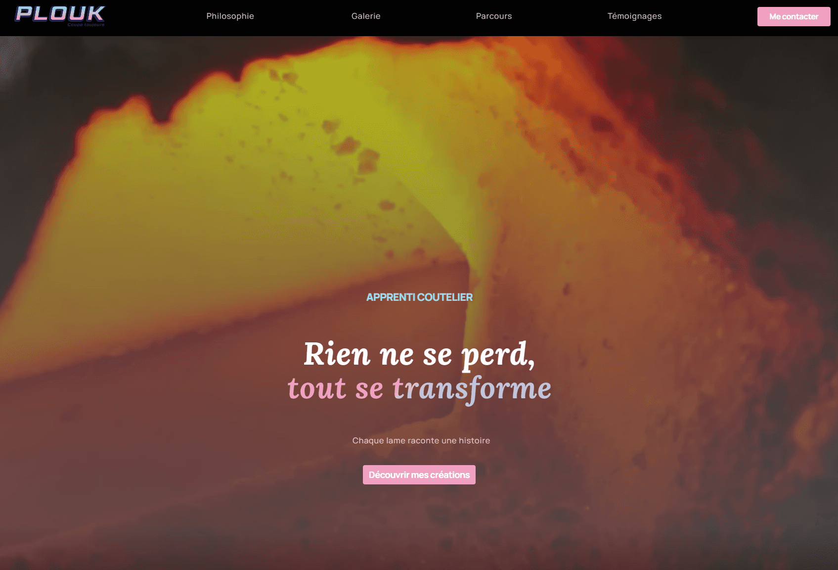 Page d'accueil du site Plouk coupe toujours